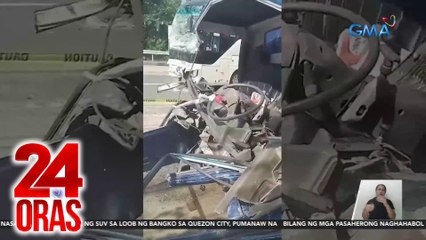 Bus at truck, nagsalpukan sa Quezon | 24 Oras