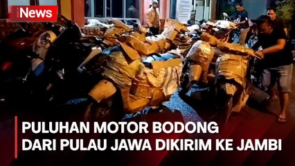 Polisi Amankan Puluhan Motor Bodong yang Dikirim dari Pulau Jawa di Jambi