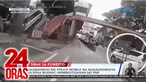 Nagmaneho ng police mobile na nakadisgrasya sa EDSA Busway, iniimbestigahan ng PNP | 24 Oras