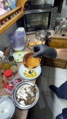 double cheese double mushroom burger sandwich process
