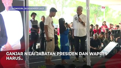 Ganjar Setuju Ma'ruf Amin: Jangan Anggap Wapres Ban Serep, Nganggur-Nganggur Saja