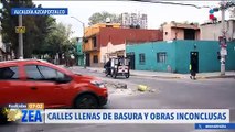 Denuncian mal estado en calles y obras inconclusas en la alcaldía Azcapotzalco