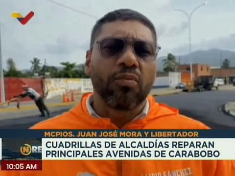 Gobierno Nacional realiza trabajos de recuperación vial en estado Carabobo