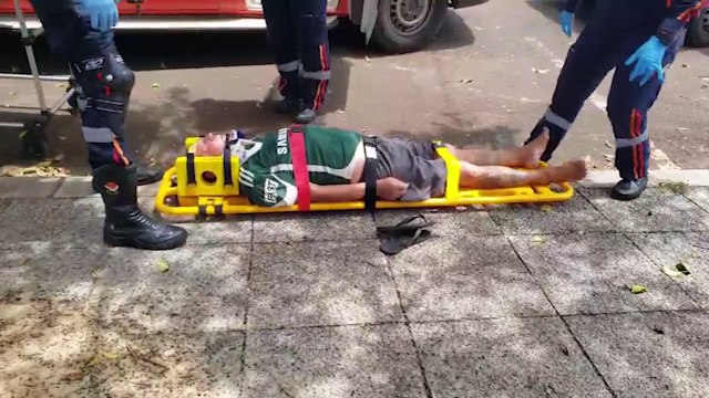 Homem é encontrado caído no Bairro Claudete e precisa ser socorrido pelo Samu