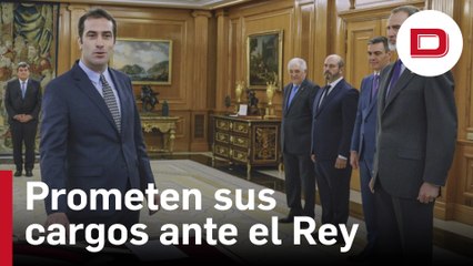 Cuerpo, Montero y Escrivá prometen sus nuevos cargos ante el Rey