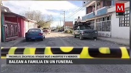 Balean a familia durante funeral en Fresnillo, el ataque dejó 2 muertos y 4 heridos