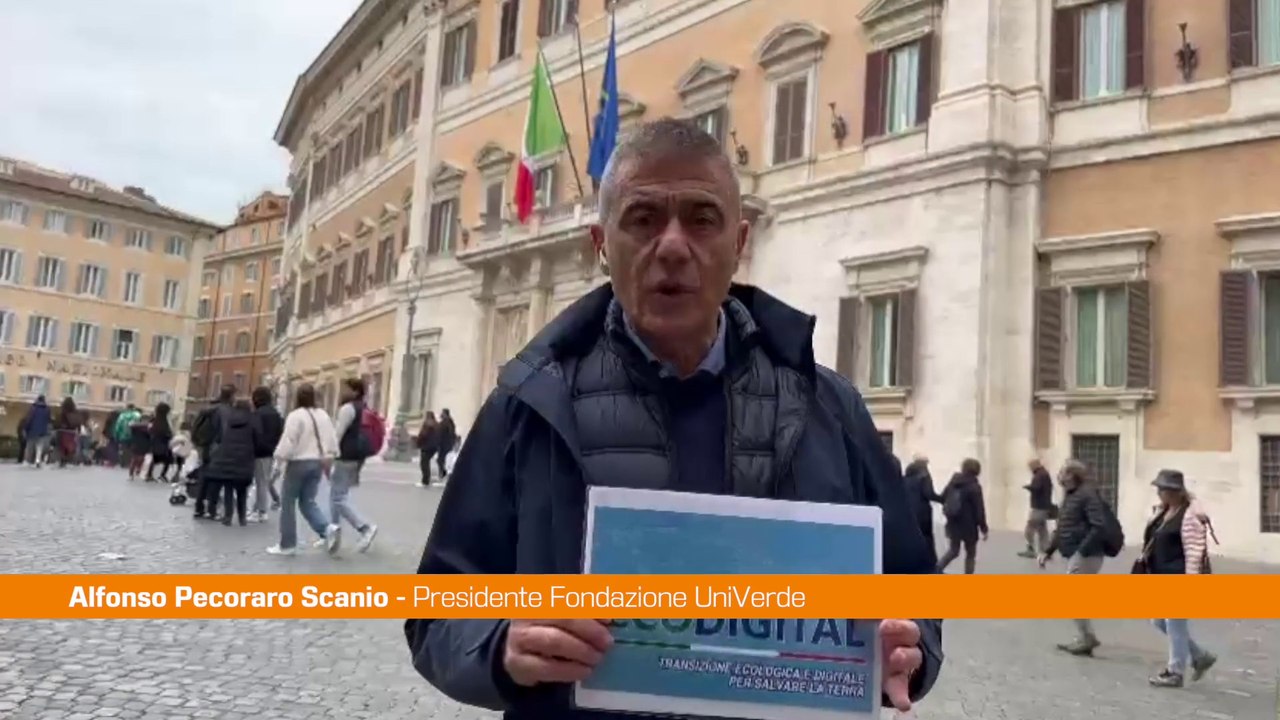 Pecoraro Scanio "Accolti ordini del giorno giovani Ecodigital"