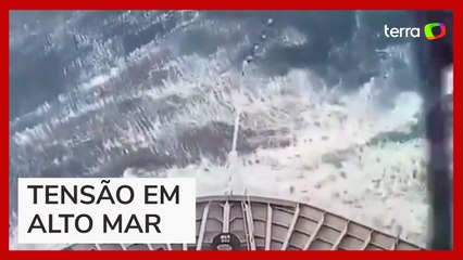 Cruzeiro de luxo com 400 passageiros é 'engolido' por onda gigante no mar da Dinamarca