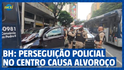 Homem é preso por suspeita de roubo após bater em traseira de ônibus no Centro de BH