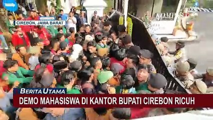 Demo Mahasiswa di Depan Kantor Bupati Cirebon Ricu, Ini Tuntutan nya!