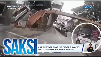 Walang karapatan ang nadisgrasyang police mobile na sumingit sa EDSA Busway — DOTr | Saksi
