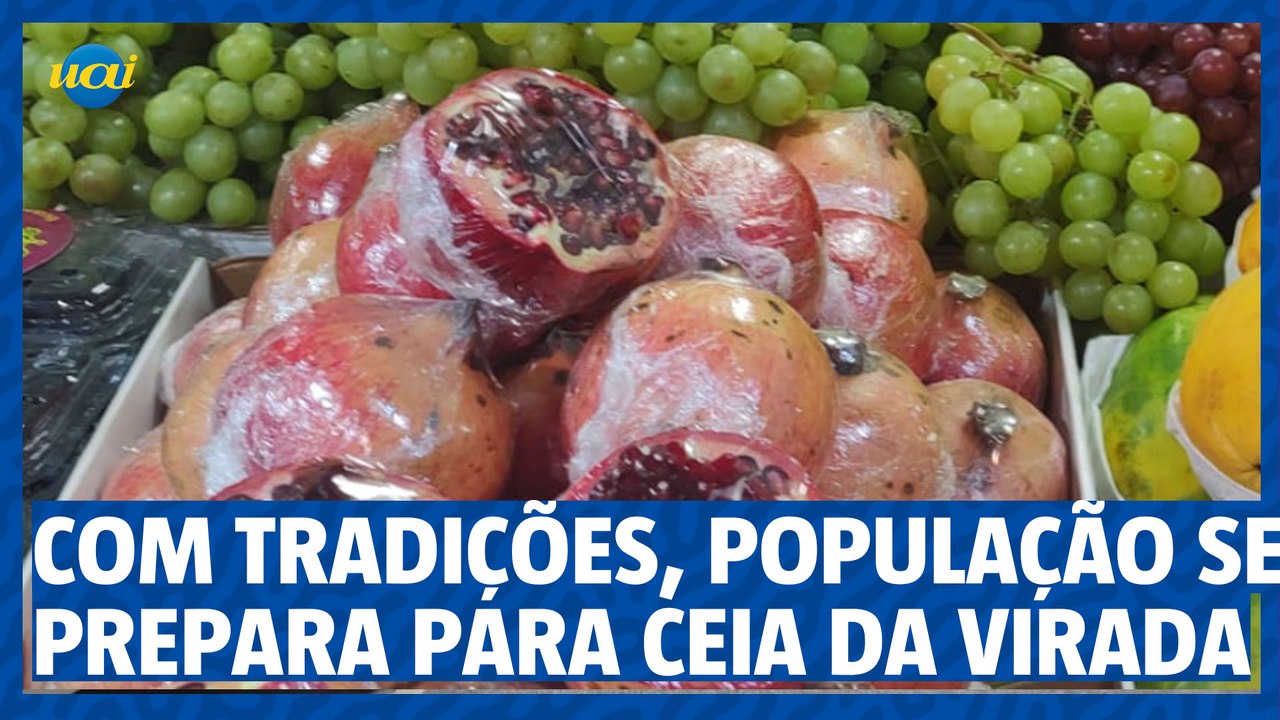 Mantendo tradições, população se prepara para ceia da virada