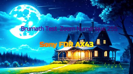 Brumath Test Lune Moon  Zoom Numérique  250 X Sony FDR AX43