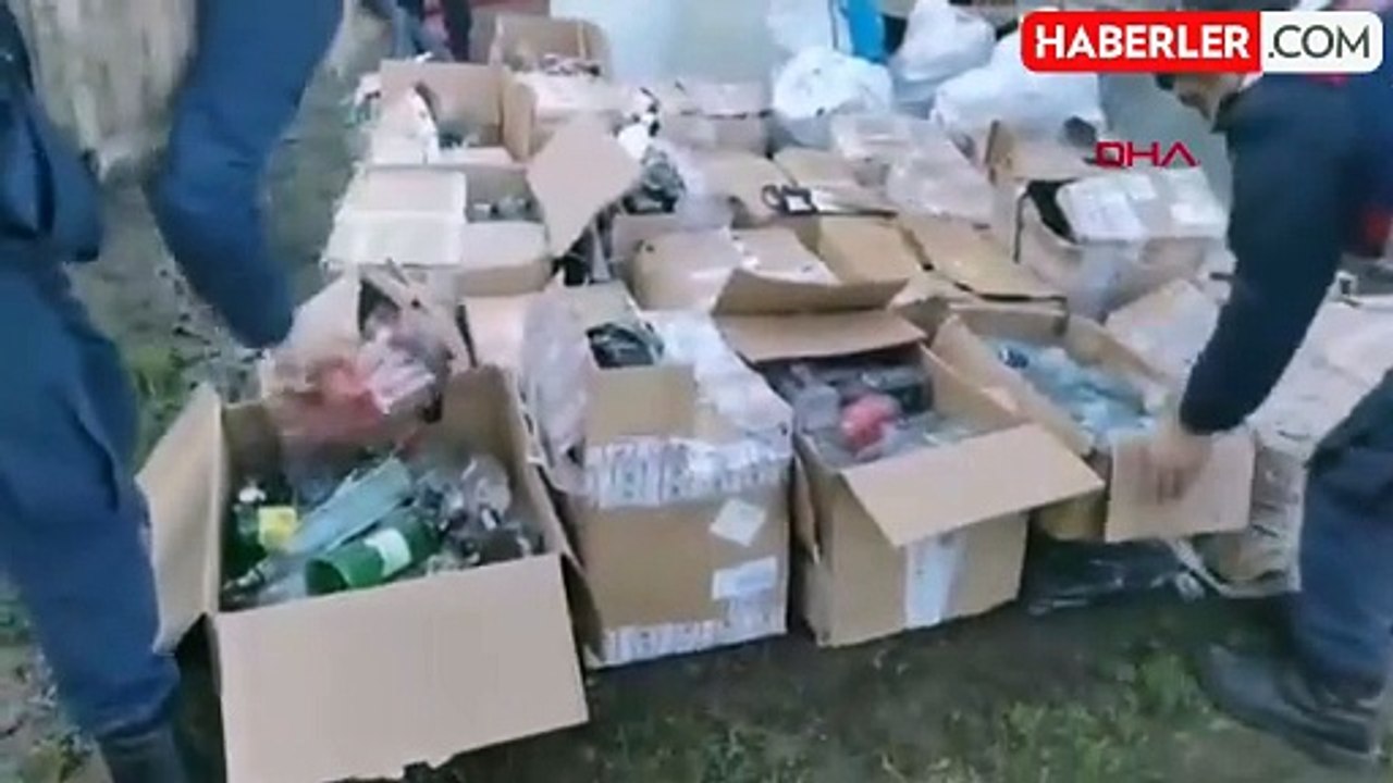 Düzce'de Kaçak İçki Operasyonu: Litrelerce Kaça...