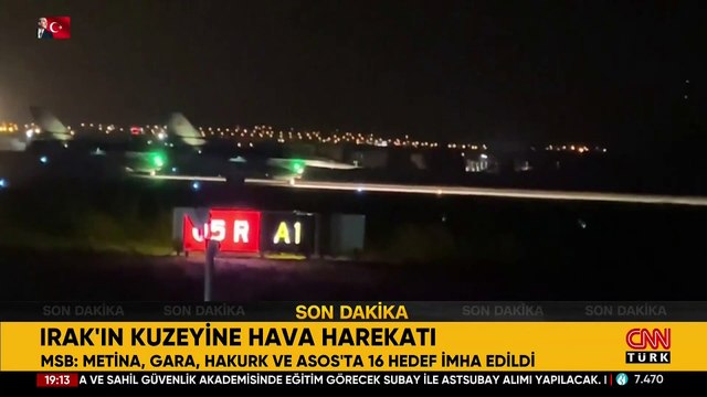 Son dakika haberi: Irak'ın kuzeyine hava harekatı! 16 hedef imha edildi