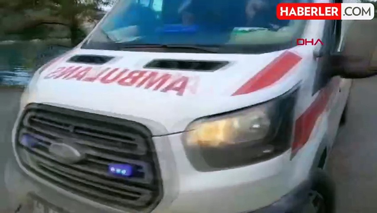 Minibüs, denize düşmekten çam ağacı sayesinde kurtuldu