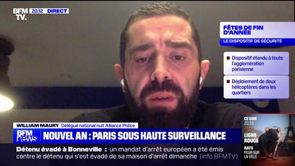 Nouvel an: "Les réseaux sociaux sont un fléau pour nous (...) les soirs de festivités", William Maury, délégué national nuit Alliance Police