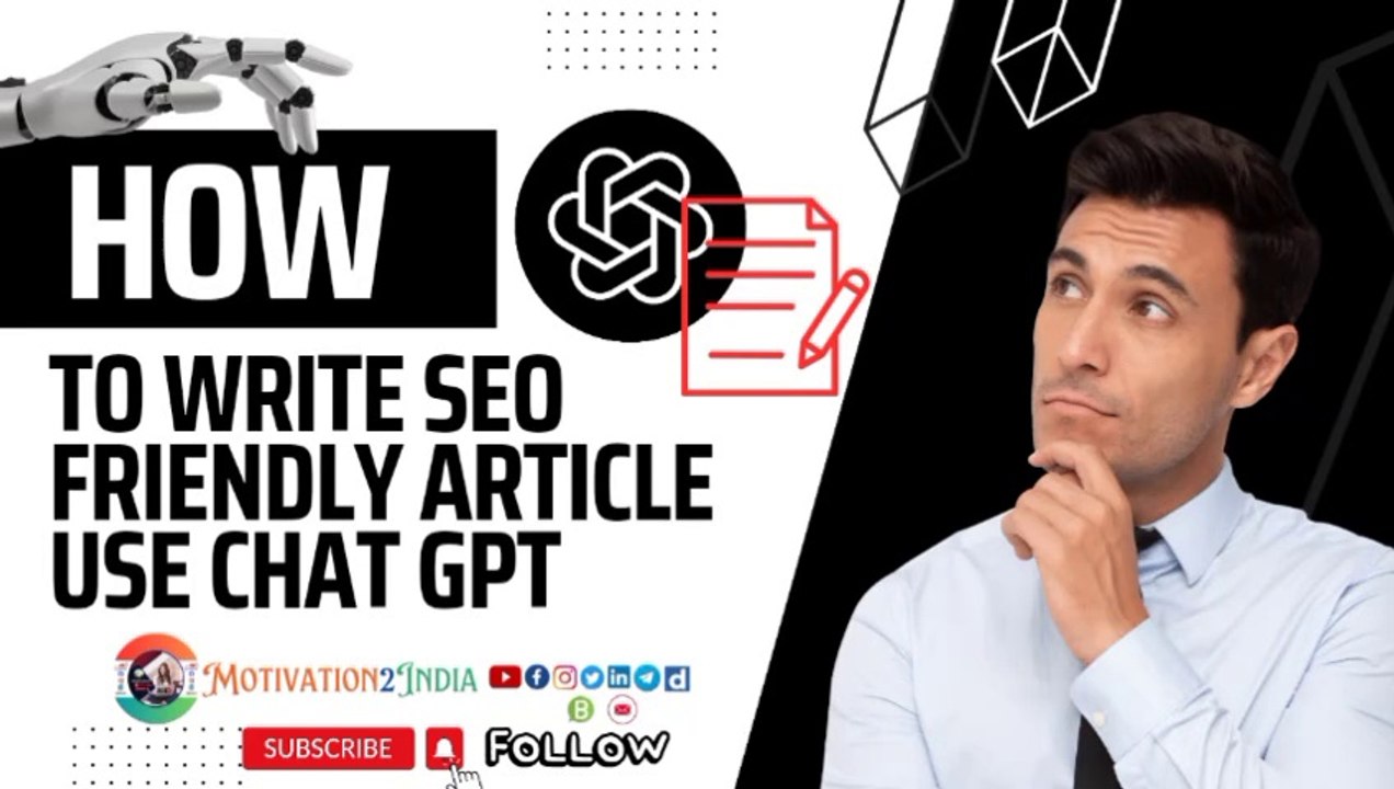 How to Write a Content Writing use Chat GPT full Tutorial in Hindi|Chat GPG use for Content Writing Generate SEO Fredlye article