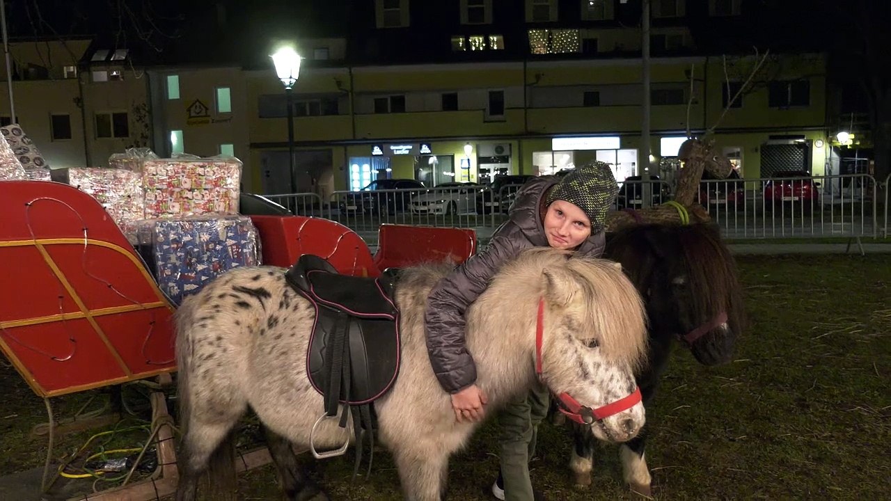 Groß-Enzersdorf Silvestermarkt Ponyreiten und Charity für Tochter der verunglückten Feuerwehrfrau