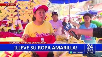 Gamarra: prendas íntimas amarillas son el ‘boom’ por fiesta de año nuevo