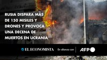 Rusia dispara más de 150 misiles y drones y provoca una decena de muertos en Ucrania