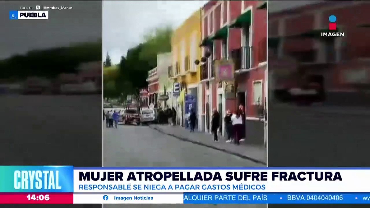 Conductora que atropelló a mujer se niega a pagar los gastos médicos