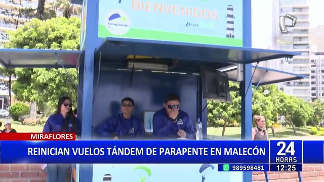 Tras 4 años: Vuelven los vuelos tándem de parapente en Miraflores