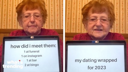 93 Year Old TikToker Shares Her ‘2023 Dating Wrapped’