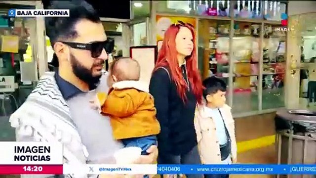 Migrante mexicana y migrante palestino forman una familia en Tijuana