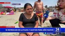 Chorrillos: bañistas llegan a playa Agua Dulce para refrescarse ante incremento de temperaturas