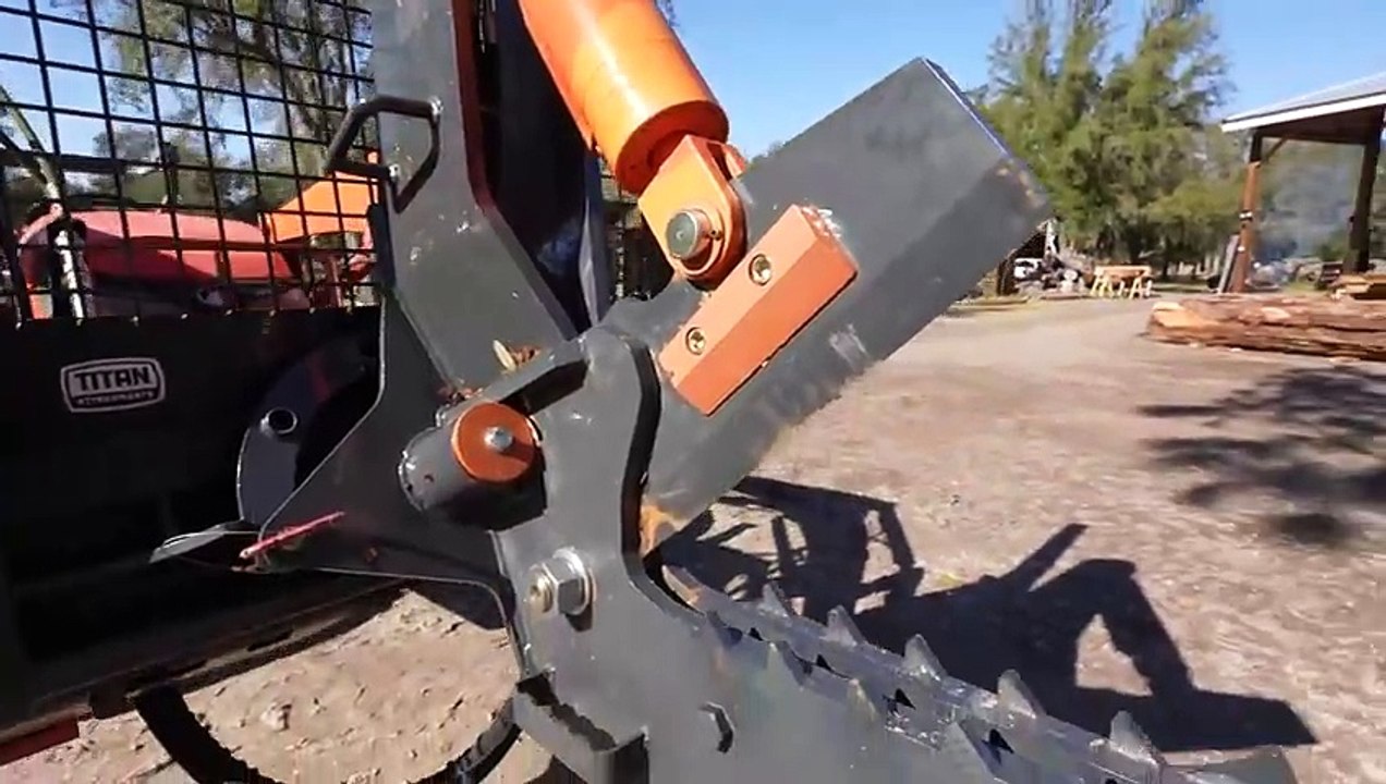 Two Beautiful Blondes Tree Almost Fell On Our Sawmill - Titan Attachments Tree Shear