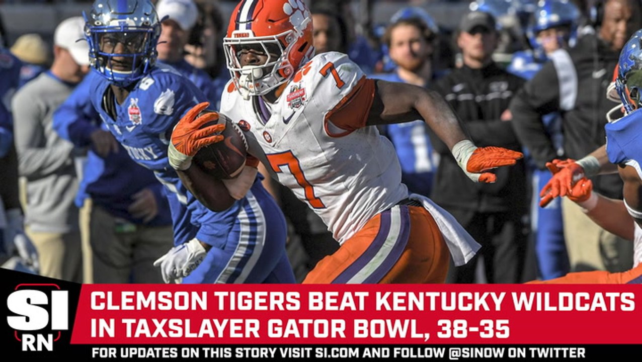 Clemson Beats Kentucky 38–35 in Gator Bowl