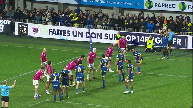 TOP 14 - Essai de Bautista DELGUY (ASM) - ASM Clermont - Union Bordeaux Bègles