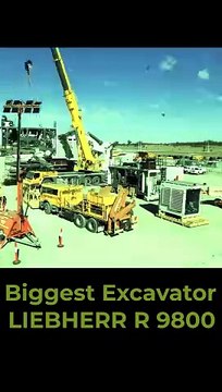 Biggest Excavator in Action LIEBHERR R 9800