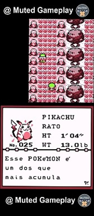 Raro Pikachu na Floresta de Viridiana Nº 0025 Pokédex Enciclopédia Pokémon Red and Blue Game Boy Color #retro #retrogaming #fyp #fypシ #gameboy