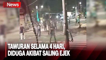 Kelompok Pemuda Terlibat Tawuran Selama 4 Hari, Diduga akibat Saling Ejek