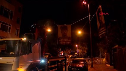 Beşiktaş Belediyesi, Suudi Arabistan Başkonsolosluğu'nun bulunduğu sokağa "Fahrettin Paşa" pankartı astı