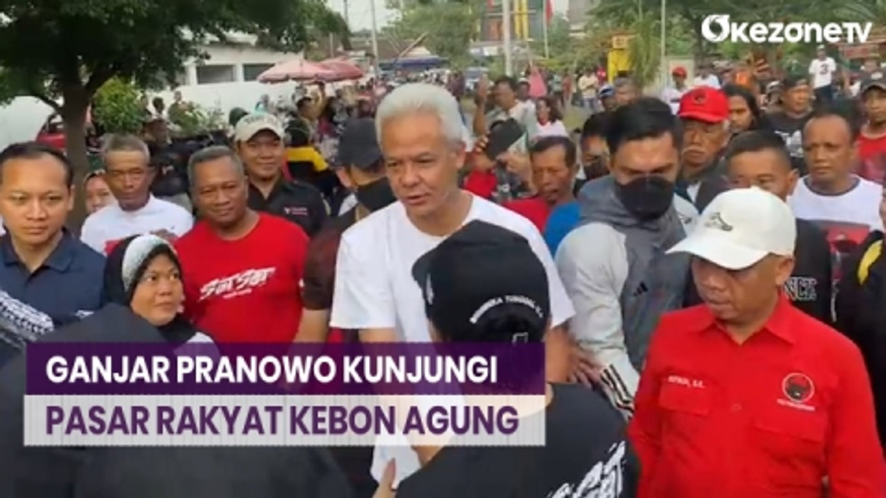 Ganjar Pranowo Kunjungi Pasar Rakyat Kebon Agung di Boyolali, Jawa Tengah