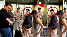 Arbaaz और Shura Khan हनीमून के लिए हुए रवाना, एअरपोर्ट एक महिला दोनों को देखती रही