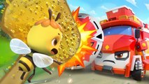 Fire Truck VS Bumblebee_ Buzz Buzz! _ Monster Truck _ Kids Songs _ Kids Cartoon _ BabyBus
