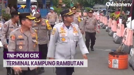 TNI-Polri Lakukan Pengecekan di Terminal Kampung Rambutan