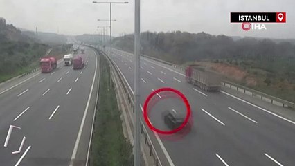 Kuzey Marmara Otoyolu'nda 200 kilometre hız yapan  fenomene ceza