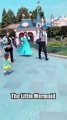 Flounder Meets Ariel At Disneyland! ❤️ #disneyland  #ariel