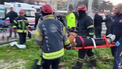 Cip ile çarpışan hafif ticari araç takla attı: 2 yaralı