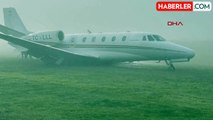 Atatürk Havalimanı'ndan kalkan özel jet Diyarbakır Havalimanı'na inişi sırasında pistten çıktı