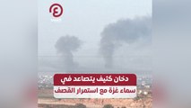 دخان كثيف يتصاعد في سماء غزة مع استمرار القصف