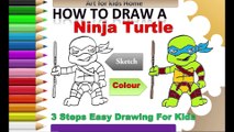 How to draw a Ninja Turtle | Easy Drawing for kids | Latest  Cartoon Drawing #artforkidshome