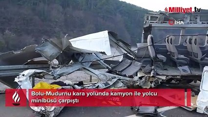 Bolu'da korkunç kaza: 1 ölü, 4 yaralı