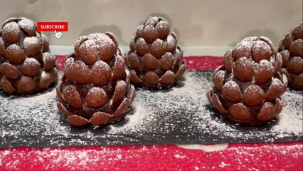 Christmas Chocolate Pine Cones Recipe / Χριστουγεννιάτικα Σοκολατένια Κουκουνάρια Χωρίς Ψήσιμο