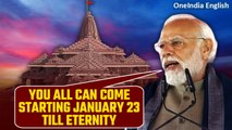 Ram Temple inauguration: PM Modi requests devotees to avoid crowding on ceremony day | Oneindia News